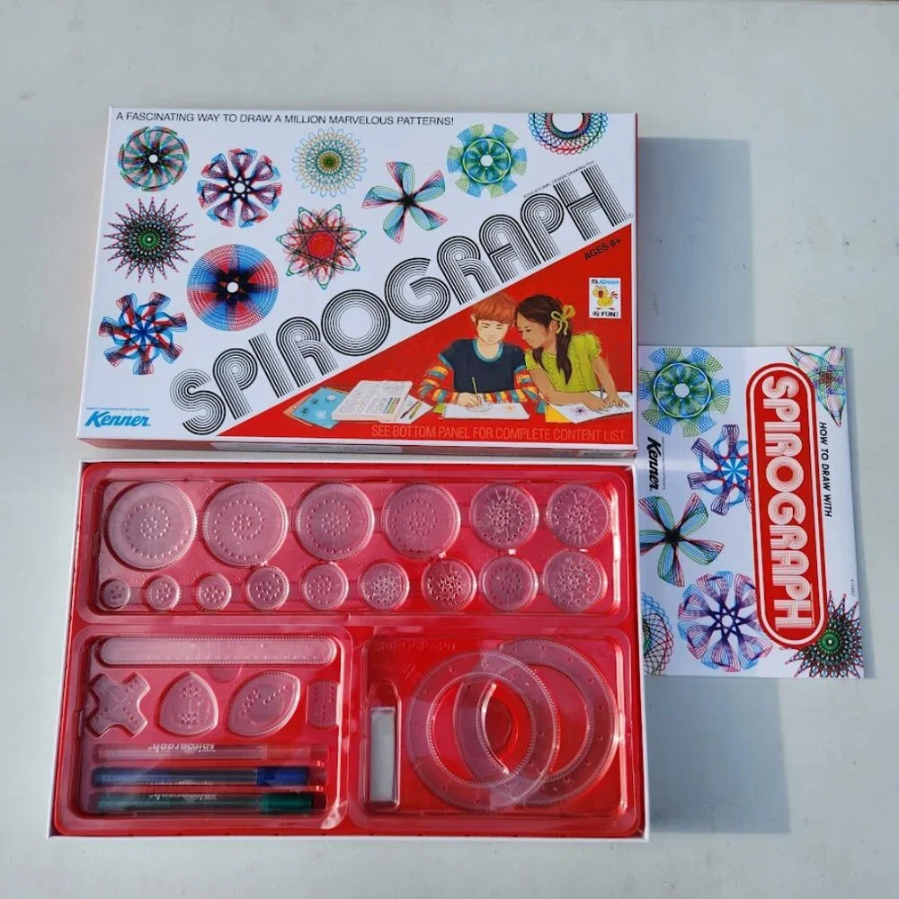 Spirograph Retro Toys Crafts Drawing Art Supplies Kit gift Scrapbooking school c